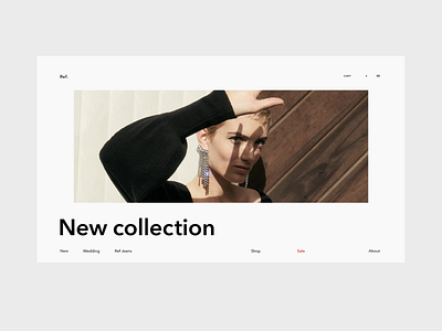 Ref. Shop homepage animation aftereffects animated animation animations fashion figma homepage homepage design interaction design principle product list shop ui