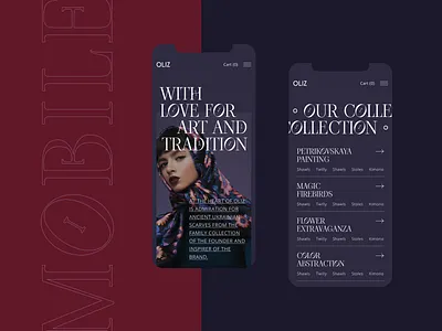 Oliz Store adaptive culture design fashion fashion modern modern shop ui ui ux ui design uidesign uiux ukraine ux ux design uxdesign web design