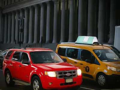 Cool Taxi illustration image photo photoshop taxi vahin sharma