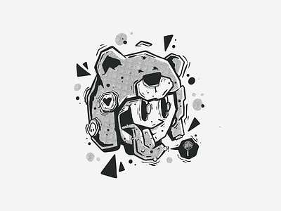 Black & White Character #3 bear black black white black and white blackandwhite cartoon character character design doodle drawing graffiti half tone halftone halftones illustration love smily streetart vector