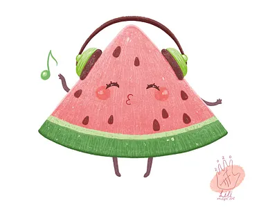 Funny watermelons 🍉 art cartoon cgart character characterdesign cute cuteart digitalartist illustration kawai