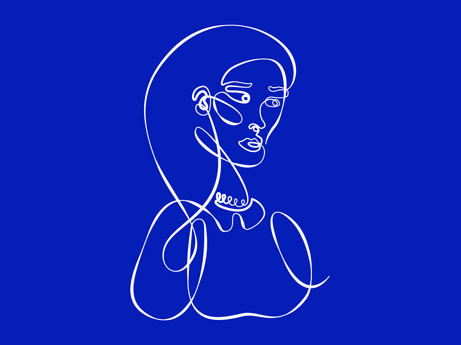 One line portrait by CresteyDesigns on Dribbble
