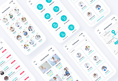 Symp – Doctor Finder Adobe XD Template appointment booking calendar clinic doctor booking doctor finder healthcare hospital ios medical medical consultation medicine pharmacy