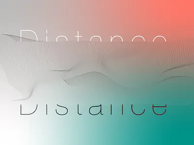 distance design designer typogaphy typographic typography typography art typography design