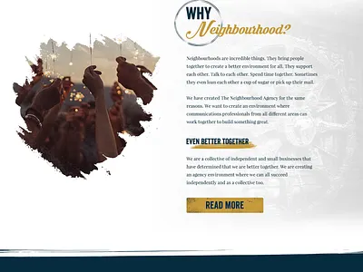 Vintage style homepage design for Communication Agency. agency business creative creativity vintage