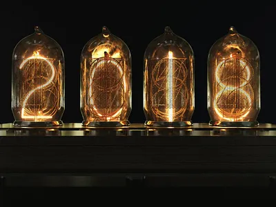 SteamPunk watch clock design glow mapping technology