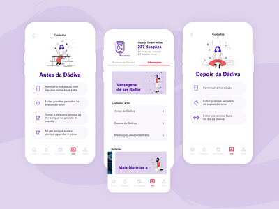 Dávida Mobile App blood donation app blood donor design healthcare illustration mobile app product design ui ux