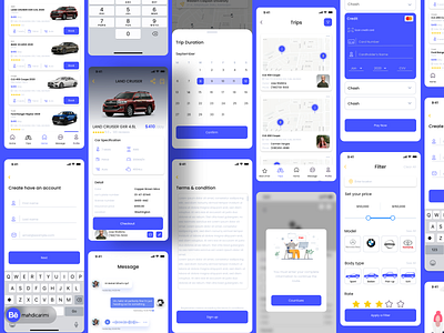 Rental Car design icon iconography iconset icons ui iconpack management minimal mobile ui ux