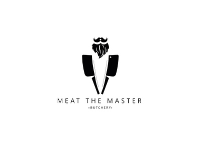 Meat the master black brand identity branding butcery butcher butcher logo butchery logo design logo logos minimalist logo simple logo
