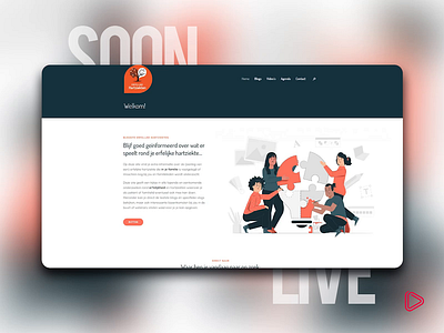 Web Design | Concept blogsite blog branding illustration vlogging web concept web design