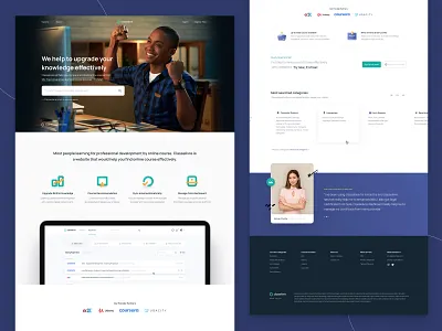 Online Course Landingpage coaching course education exploration landingpage ui website