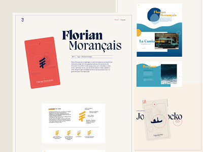 Marine Durand portfolio - Project detail art direction cards clean design layout minimal motion portfolio tarot card typogaphy ui ui design ux ux design webdesign website