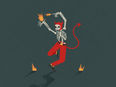 Inktober Day 11 Skeleton design digital illustration digital painting digitalart illustration illustrator inktober inktober2020 procreate true grit texture supply