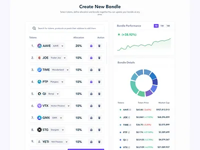 Bondle Creator blockchain bondle creator crypto dapp design ui web3