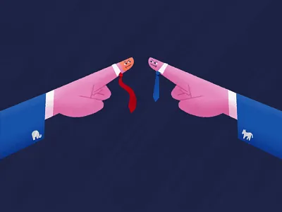 The Blame Game biden digital illustration digital painting digitalart editorial illustration election2020 illustration illustrator presidents procreate true grit texture supply trump