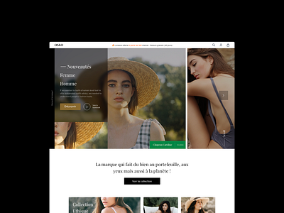 Ecommerce clothing design ecommerce headline homepage shop ui web