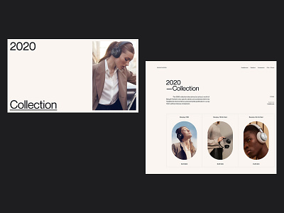 B&O catalog clean collection concept design desktop figma grid layout minimal minimalist typography ui ux web whitespace