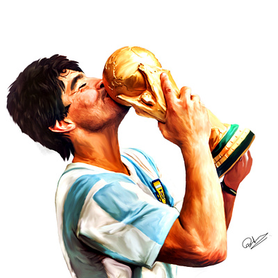 maradona 2020rip illustration