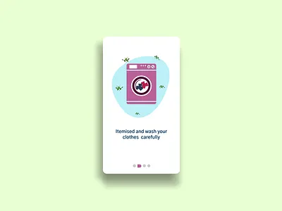Online Laundry Onboarding UI branding figmadesign illustration laundry app laundry service serviceapp typogaphy ui uiux