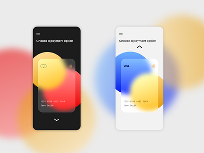 Glass card ui adobe xd app card ui design mobile mobile app monospace ui ui ux ui design xd
