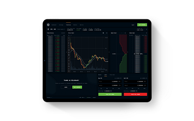 Nicehash Advanced Tradeview crypto cryptocurrency exchange trading platform ui ui design ux