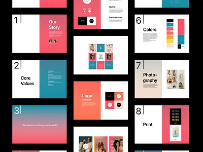 Brand Book - WORN STORIES brand book brand design