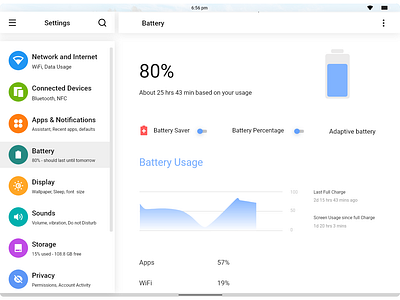 Android Tablet Settings android app concept concept design design google material material design settings settings app settings ui tab tablet ui ux uxui