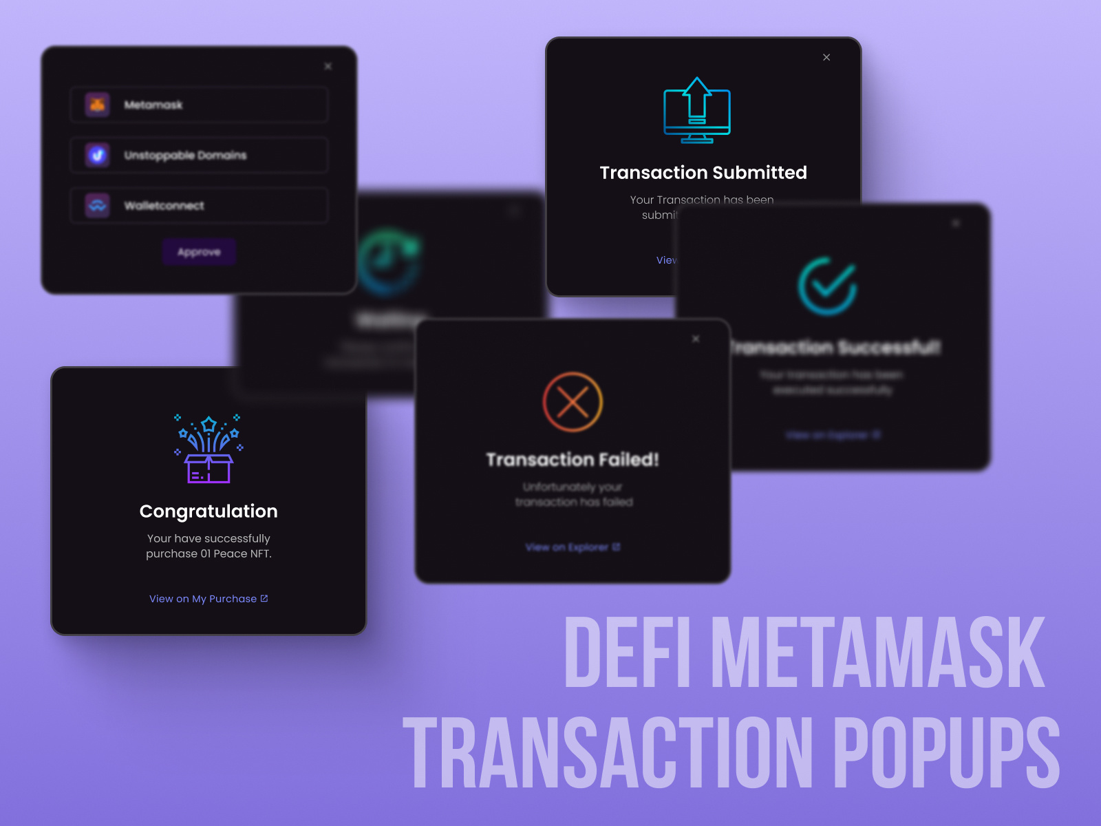 metamask transactions dribbble