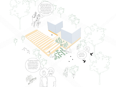 Micro-stories CLUSTER 1.2 architecture design illustration lineart minimalistic storytelling