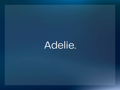 Adelie VC adelie blue branding dark design flat gradient identity logo minimal typography ui vc vector word mark