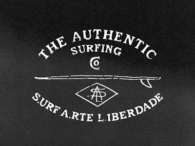 The authentic apparel graphics illustration lettering