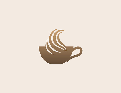 Coffee Cup abstract bean branding branding design cafe logo cafeteria coffee coffee shop cup flat graphic design hotel icon illustrator logo logodesign minimal modern logo product logo symbol