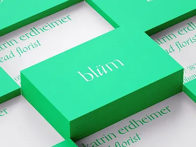 blum branding brand branding business cards color colorful design print design