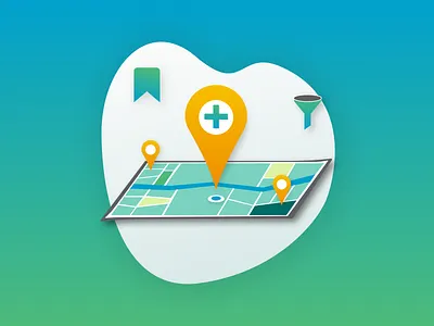 Location Illustration design illustration ui