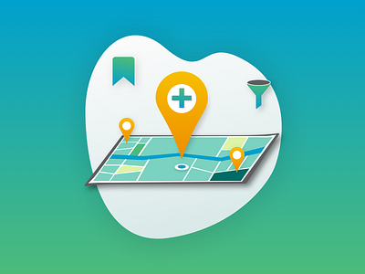 Location Illustration design illustration ui