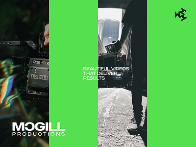 McGill ads camera commercial film green logo designer logo icon shape mark m mark letter new york operator production shooting startup ukraine video