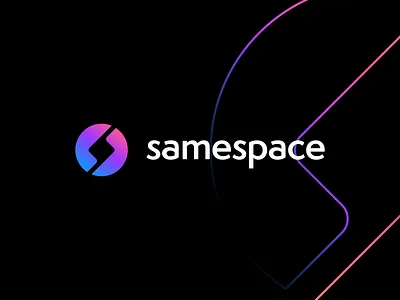Samespace | Final Logo Design artificial intelligence bolt brand identity branding branding and identity construction digital grid identity identity branding logo design logo design branding platform s letter logo tech tech logo