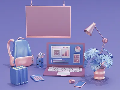 3D composition 3d 3d art art branding c4d cinema4d composition computer design flowers icon illustration modeling photoshop redshift render ui web website