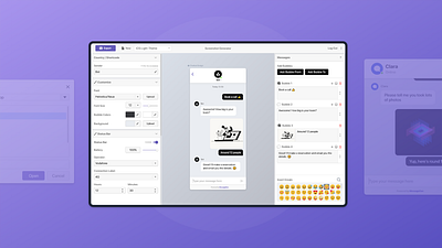 MessageGen Hero3 app design chatbot messaging product design ux