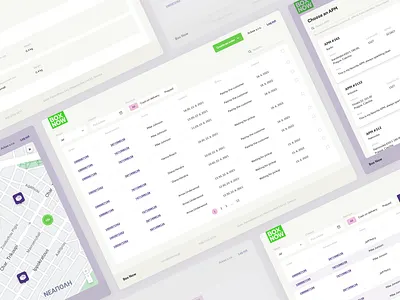 Web app: BoxNow Partner Portal app clean dashboard desktop list map portal sheets ui ux web webapp