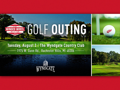 DRW Golf Outing Email adobe photoshop detroit detroit red wings email golf graphic design hockey photoshop sports sports design typography