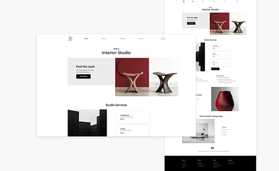 Interior Studio • Landing Page dailyui design landing landing page landing page design landingpage ui ui design uidesign uiux ux ux ui ux design uxdesign uxui web web design web designer website website design