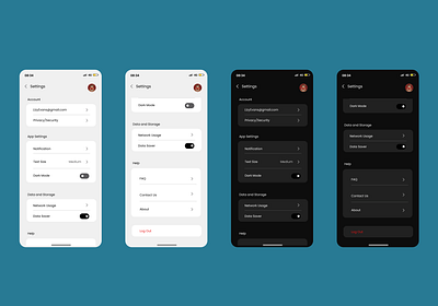 Settings 007 @dailyui dailyui darkmode product design settings settings page settings ui ui