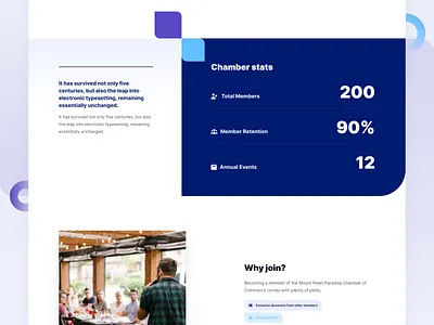 Chamber of Commerce Website clean ui home page simple uidesign uiux ux design web web design web designer website websites