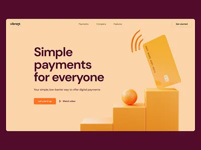 3D playground website 3d app blender branding clay color colorful credit card design figma finance fintech playful ui vibrant website