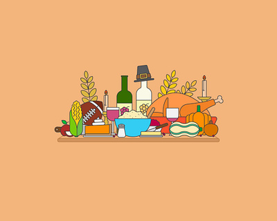 Flat Earth: Thanksgiving clean design cranberry sauce design flat design flat illustration icon design icon set icons illustration illustrator pumpkin pie simple design simple illustration thanksgiving turkey vector vector illustration