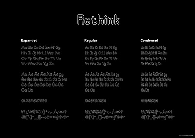 Rethink Font advertisement branding creative creative market design font graphic identity logo typeface