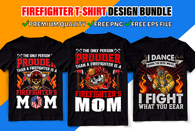 👨‍🚒 Firefighter T-shirt Design Bundle 👨‍🚒 design fire fire man fireart firefighter t shirt firefighter tshirt design fireworks tshirt tshirt design typography