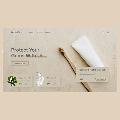 DentalFirst Landing Page adobexd design landingpage ui ux web web design webdesign webspiration