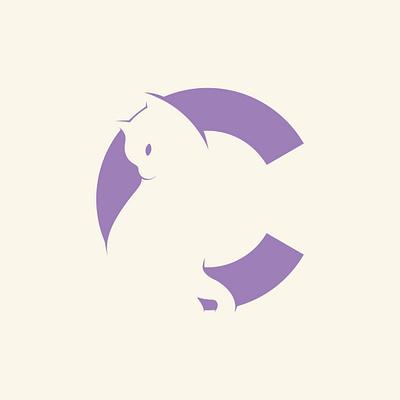 C Cat branding design logo minimal typography